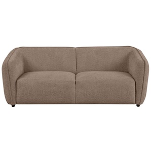 3-Sitzer ANDAS Ostrup Sofas Gr. B/H/T: 221 cm x 73 cm x 93 cm, Bouclé, grau (taupe) 3-Sitzer Sofas schlichtes modernes Design, in verschiedenen Farben