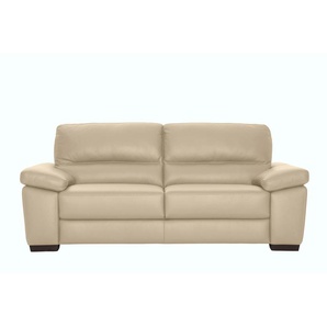 3-Sitzer CALIA ITALIA Gaia Sofas Gr. B/H/T: 210 cm x 92 cm x 97 cm, Leder BULL, beige 3-Sitzer Sofas in zwei Lederqualitäten