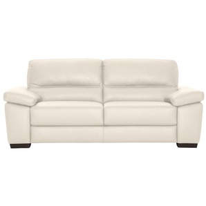 3-Sitzer CALIA ITALIA Gaia Sofas Gr. B/H/T: 210 cm x 92 cm x 97 cm, Leder BULL, beige (bianco latte) 3-Sitzer Sofas in zwei Lederqualitäten