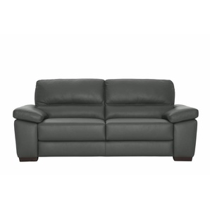 3-Sitzer CALIA ITALIA Gaia Sofas Gr. B/H/T: 210 cm x 92 cm x 97 cm, Leder BULL, grau 3-Sitzer Sofas in zwei Lederqualitäten
