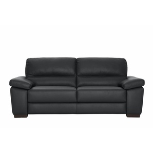 3-Sitzer CALIA ITALIA Gaia Sofas Gr. B/H/T: 210 cm x 92 cm x 97 cm, Leder BULL, schwarz 3-Sitzer Sofas in zwei Lederqualitäten