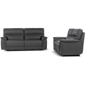 3-Sitzer CALIA ITALIA Sette Sofas Gr. B/H/T: 206 cm x 98 cm x 92 cm, Leder BULL, mit elektrischer Rela x funktion, braun (espresso) 3-Sitzer Sofas
