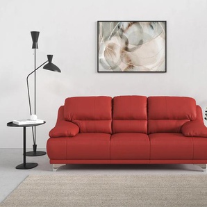 3-Sitzer COTTA Maranello Sofas Gr. B/H/T: 216 cm x 86 cm x 93 cm, Kunstleder SOFTLUX, rot 3-Sitzer Sofas
