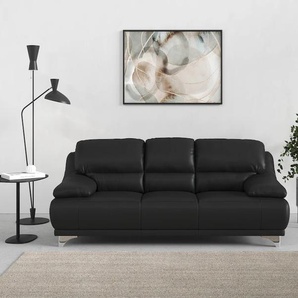 3-Sitzer COTTA Maranello Sofas Gr. B/H/T: 216 cm x 86 cm x 93 cm, Kunstleder SOFTLUX, schwarz 3-Sitzer Sofas