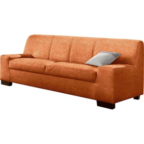 3-Sitzer DOMO COLLECTION Norma Sofas Gr. B/H/T: 212 cm x 74 cm x 85 cm, Microfaser PRIMABELLE, ohne Funktion, orange (terrakotta) 3-Sitzer Sofas