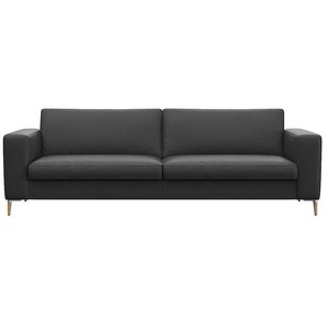 3-Sitzer FLEXLUX Fiore Sofas Gr. B/H/T: 229 cm x 85 cm x 92 cm, Echtleder, schwarz (deep black) 3-Sitzer Sofas