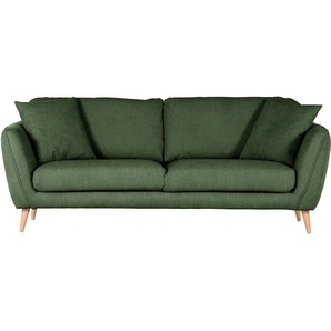 3-Sitzer GUTMANN FACTORY Sofas Gr. B/H/T: 215 cm x 71 cm x 97 cm, Flachgewebe, grün 3-Sitzer Sofas