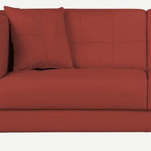 3-Sitzer INOSIGN Bengo Sofas Gr. B/H/T: 202 cm x 68 cm x 88 cm, Kunstleder, rot 3-Sitzer Sofas mit Steppung im Sitz- und Rückenbereich, incl. Zierkissen