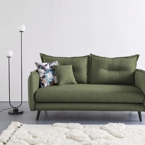 3-Sitzer INOSIGN Lazio Sofas Gr. B/H/T: 183 cm x 94 cm x 110 cm, Struktur fein, grün 3-Sitzer Sofas