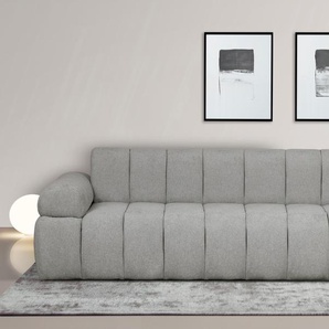 3-Sitzer INOSIGN LYOTH Sofas Gr. B/H/T: 220 cm x 71 cm x 93 cm, Struktur weich, grau (hellgrau) 3-Sitzer Sofas