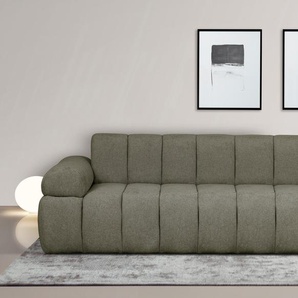 3-Sitzer INOSIGN LYOTH Sofas Gr. B/H/T: 220 cm x 71 cm x 93 cm, Struktur weich, grün (oliv) 3-Sitzer Sofas
