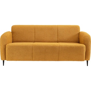 3-Sitzer INOSIGN Marone Sofas Gr. B/H/T: 185 cm x 76 cm x 90 cm, Luxus-Microfaser weich, gelb 3-Sitzer-Sofa 3-Sitzer Sofas