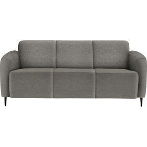 3-Sitzer INOSIGN Marone Sofas Gr. B/H/T: 185 cm x 76 cm x 90 cm, Luxus-Microfaser weich, grau (anthrazit) 3-Sitzer-Sofa 3-Sitzer Sofas