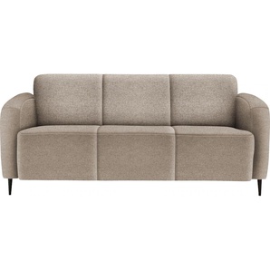 3-Sitzer INOSIGN Marone Sofas Gr. B/H/T: 185 cm x 76 cm x 90 cm, Luxus-Microfaser weich, grau (taupe) 3-Sitzer-Sofa 3-Sitzer Sofas