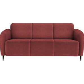 3-Sitzer INOSIGN Marone Sofas Gr. B/H/T: 185 cm x 76 cm x 90 cm, Luxus-Microfaser weich, rot 3-Sitzer-Sofa 3-Sitzer Sofas