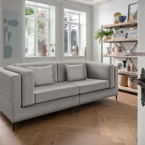 3-Sitzer INOSIGN Roma Sofas Gr. B/H/T: 270 cm x 83 cm x 113 cm, Struktur fein, grau (taupe) 3-Sitzer Sofas