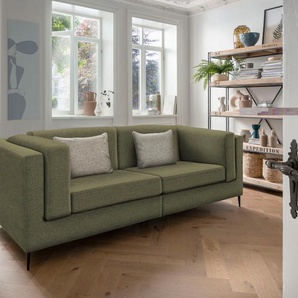 3-Sitzer INOSIGN Roma Sofas Gr. B/H/T: 270 cm x 83 cm x 113 cm, Struktur fein, grün 3-Sitzer Sofas