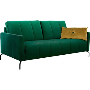 3-Sitzer INOSIGN Xeen Sofas Gr. B/H/T: 205 cm x 85 cm x 85 cm, Samtoptik, grün 3-Sitzer Sofas