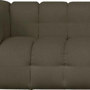 3-Sitzer LEGER HOME BY LENA GERCKE TALISHA Sofas Gr. B/H/T: 229 cm x 75 cm x 110 cm, Struktur weich, grün (oliv) 3-Sitzer Sofas moderne Steppung, hoher Sitzkomfort