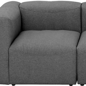 3-Sitzer MAX WINZER Lena Sofas Gr. B/H/T: 275 cm x 73 cm x 100 cm, Flachgewebe 20005, grau (anthrazit) 3-Sitzer Sofas Sofa-Set 05 aus 3 Sitz-Elementen, individuell kombinierbar