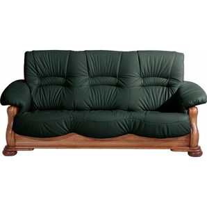 3-Sitzer MAX WINZER Texas Sofas Gr. B/H/T: 202 cm x 95 cm x 98 cm, NaturLEDER, grün (dunkelgrün) 3-Sitzer Sofas