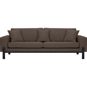 3-Sitzer OTTO PRODUCTS Ennis Sofas Gr. B/H/T: 237 cm x 86 cm x 88 cm, Samtoptik recycelt, braun 3-Sitzer Sofas Verschiedene Bezugsqualitäten: Baumwolle, recyceltes Polyester