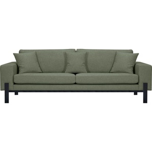 3-Sitzer OTTO PRODUCTS Ennis Sofas Gr. B/H/T: 237 cm x 86 cm x 88 cm, Samtoptik recycelt, grün 3-Sitzer Sofas Verschiedene Bezugsqualitäten: Baumwolle, recyceltes Polyester