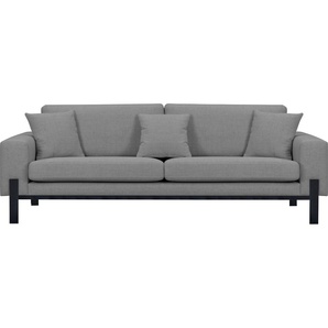 3-Sitzer OTTO PRODUCTS Ennis Sofas Gr. B/H/T: 237 cm x 86 cm x 88 cm, Struktur fein recycelt, grau (anthrazit) 3-Sitzer Sofas Verschiedene Bezugsqualitäten: Baumwolle, recyceltes Polyester