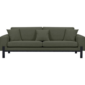 3-Sitzer OTTO PRODUCTS Ennis Sofas Gr. B/H/T: 237 cm x 86 cm x 88 cm, Struktur fein recycelt, grün 3-Sitzer Sofas Verschiedene Bezugsqualitäten: Baumwolle, recyceltes Polyester
