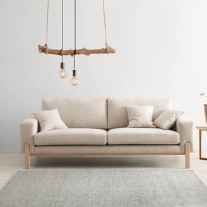 3-Sitzer OTTO PRODUCTS Hanne Sofas Gr. B/H/T: 237 cm x 86 cm x 88 cm, Baumwoll-/Leinenmix, beige 3-Sitzer Sofas Verschiedene Bezugsqualitäten: Baumwolle, recyceltes Polyester