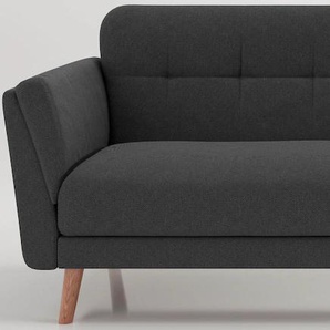 3-Sitzer PHOENIX Helsinki Sofas Gr. B/H/T: 220,5 cm x 88 cm x 80,5 cm, Polyester, grau (anthrazit) 3-Sitzer Sofas