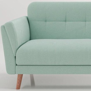 3-Sitzer PHOENIX Helsinki Sofas Gr. B/H/T: 220,5 cm x 88 cm x 80,5 cm, Polyester, grün (mint) 3-Sitzer Sofas