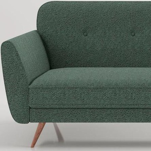 3-Sitzer PHOENIX Kopenhagen Sofas Gr. B/H/T: 222 cm x 87,5 cm x 83 cm, Polyester, grün (dunkelgrün) 3-Sitzer Sofas Schlafsofa