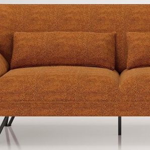 3-Sitzer PHOENIX Medina Sofas Gr. B/H/T: 228 cm x 81 cm x 89 cm, Polyester, orange (terracotta) 3-Sitzer Sofas inkl 2 Zierkissen in passender Farbe