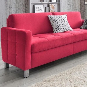 3-Sitzer SIT&MORE Pablo Sofas Gr. B/H/T: 163 cm x 78 cm x 78 cm, Luxus-Microfaser, rot 3-Sitzer Sofas