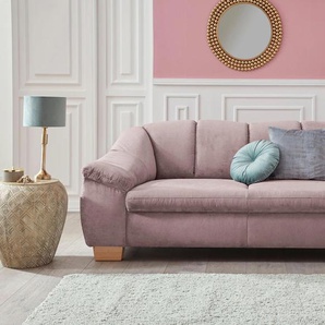 3-Sitzer SIT&MORE Santo Sofas Gr. B/H/T: 210 cm x 82 cm x 93 cm, Struktur weich, rosa (rose) 3-Sitzer Sofas mit Federkern