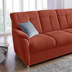3-Sitzer SIT&MORE Sonoma Sofas Gr. B/H/T: 189 cm x 91 cm x 90 cm, Lu x us-Microfaser, orange (terra) 3-Sitzer Sofas mit Federkern