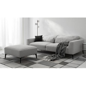 3-Sitzer Sofa Grau Webstoff Saia 233 x 73 x 107cm Modern