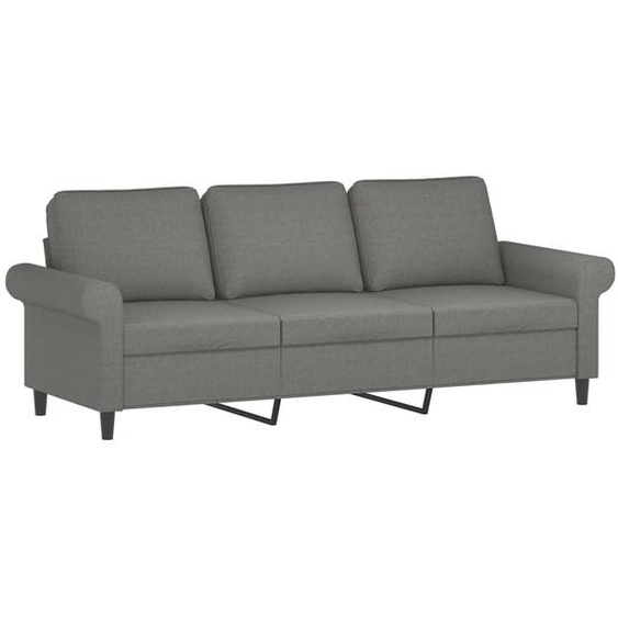 3-Sitzer-Sofa Dunkelgrau 180 cm Stoff
