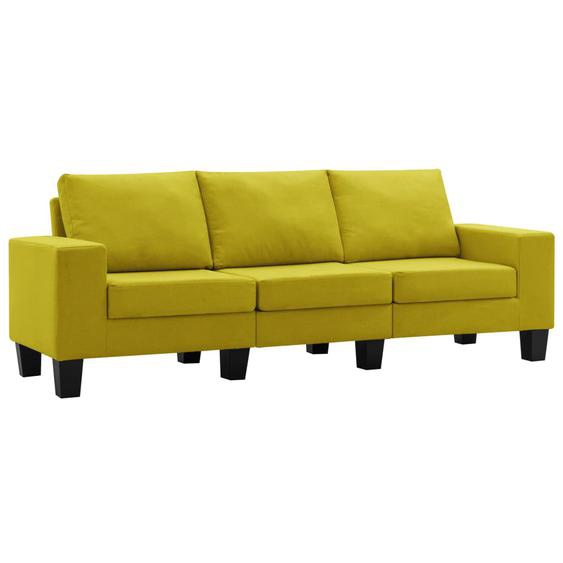 3-Sitzer-Sofa Gelb Stoff