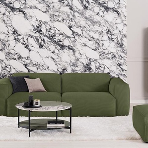 3-Sitzer Sofa Grün Cordstoff Snor 251 x 71 x 102cm Modern