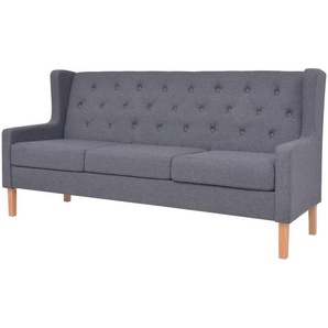 3-Sitzer Sofa Stoff Grau