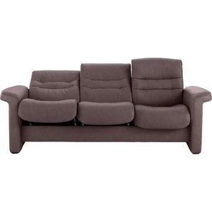 3-Sitzer STRESSLESS Sapphire Sofas Gr. B/H/T: 209 cm x 86 cm x 80 cm, Leder BATICK, Low Back-mit Relaxfunktion, braun (brown batick) 3-Sitzer Sofas