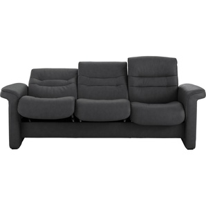 3-Sitzer STRESSLESS Sapphire Sofas Gr. B/H/T: 209 cm x 86 cm x 80 cm, Leder BATICK, Low Back-mit Relaxfunktion, schwarz (black batick) 3-Sitzer Sofas mit Low Back, Relaxfunktion & Rückenverstellung, Breite 209 cm