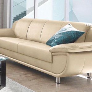 3-Sitzer TRENDMANUFAKTUR Sofas Gr. B/H/T: 207 cm x 85 cm x 94 cm, NaturLEDER, Mit Federkern, beige 3-Sitzer Sofas