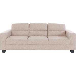 3-Sitzer TRENDMANUFAKTUR Sofas Gr. B/H/T: 232 cm x 85 cm x 92 cm, Struktur grob, beige (portabella) 3-Sitzer Sofas