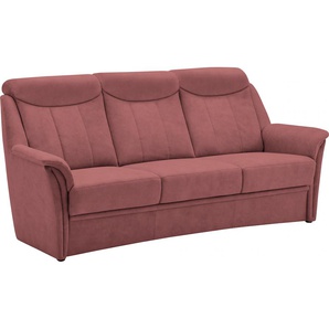 3-Sitzer VILLA BECK Lugano Sofas Gr. B/H/T: 207 cm x 101 cm x 96 cm, Microfaser, mit Sitzvorzug und Bettkasten, rot (18 red) 3-Sitzer Sofas