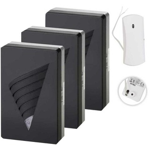 3 Stück Funkklingel EMPFÄNGER HX VIBRATION incl. Funkweiterleitungsmodul Betrieb: Batterie