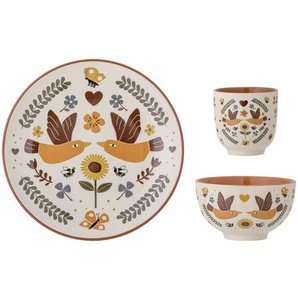 3-teiliges Geschirrset, Bryn, Steingut, von Bloomingville