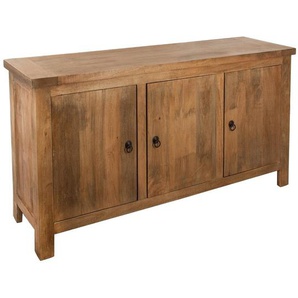 3-türiges Sideboard Ajmal Mangoholz, 160x80 cm